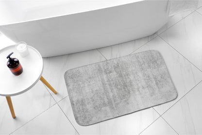 Tulup badeværelsesmåtte 75x45 cm grå væg polyester skridsikker 1 stk.