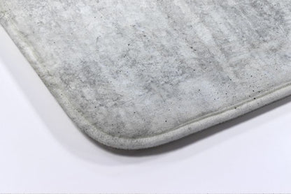Tulup badeværelsesmåtte 75x45 cm grå væg polyester skridsikker 1 stk.