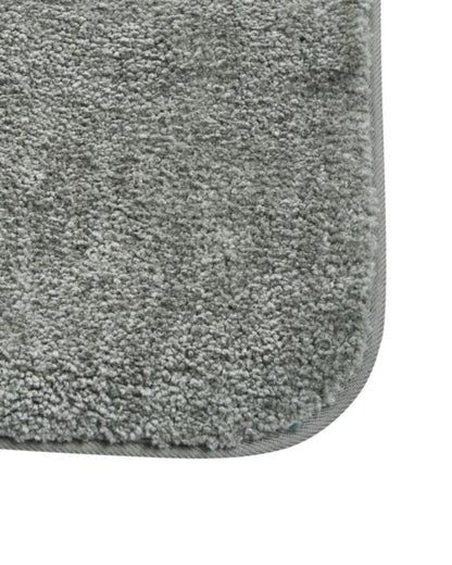 Bademåtte 60x90 cm Grå Mikrofiber Skridsikker