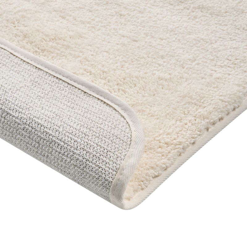 Bademåtte 60x90 cm Hvid Mikrofiber