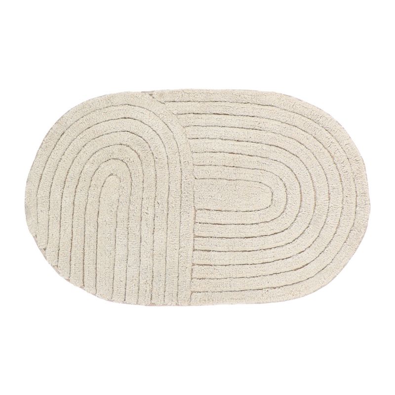 Badeværelsesmåtte Sienna Beige 50x80 cm Bomuld
