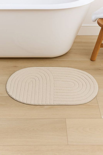 Badeværelsesmåtte Sienna Beige 50x80 cm Bomuld