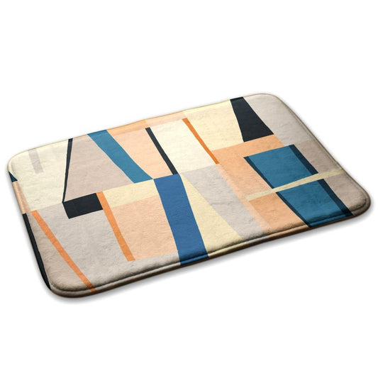 Soveværelsesmåtte Tulup 75x45 cm Abstrakt komposition Blød og skridsikker 1 stk.