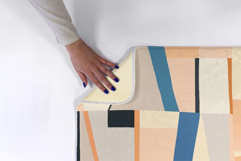 Soveværelsesmåtte Tulup 75x45 cm Abstrakt komposition Blød og skridsikker 1 stk.