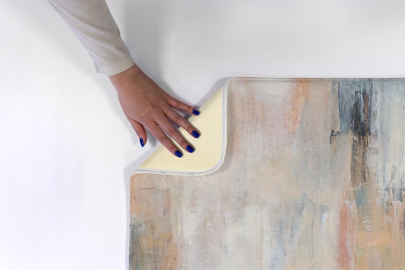 Soveværelsesmåtte Tulup 75x45 cm med abstrakt motiv – blød og skridsikker, 1 stk.