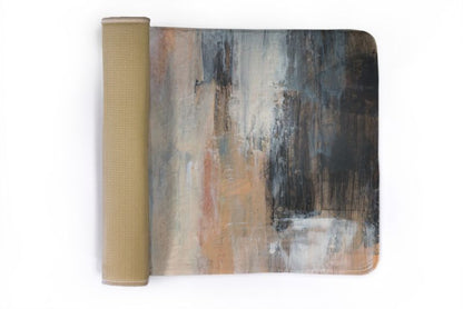 Soveværelsesmåtte Tulup 75x45 cm med abstrakt motiv – blød og skridsikker, 1 stk.