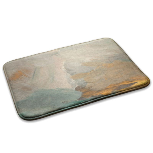 Soveværelsesmåtte Tulup 75x45 cm med abstrakt motiv – blød og skridsikker, 1 stk.