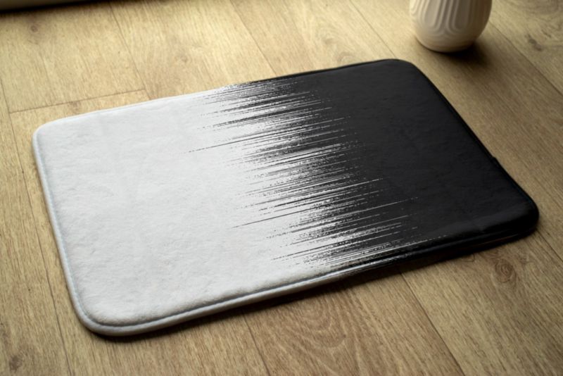 Blødt og skridsikkert soveværelsesgulvtæppe Tulup 75x45 cm med abstrakt mønster, 1 stk.