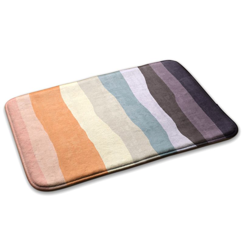 Soveværelsesmåtte Tulup 75x45 cm Farverige lodrette striber Blød og skridsikker 1 stk.