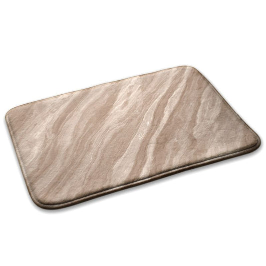 Soveværelsesmåtte Tulup 75x45 cm med marmormønster, blød og skridsikker, 1 stk.