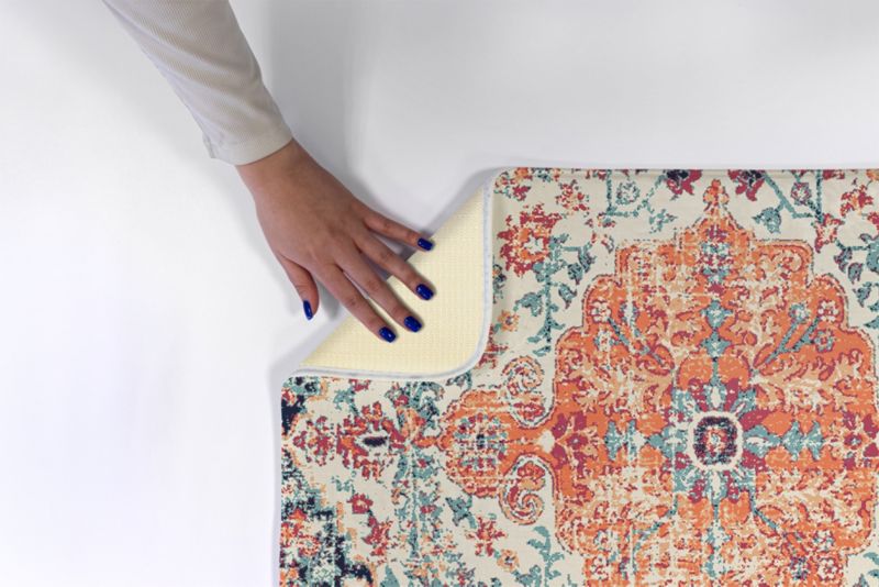 Blødt og skridsikkert soveværelsesgulvtæppe Tulup 75x45 cm med elegant mønster – 1 stk.