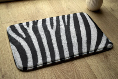 Blødt og skridsikkert soveværelsesgulvtæppe Tulup 75x45 cm Zebra – 1 stk.