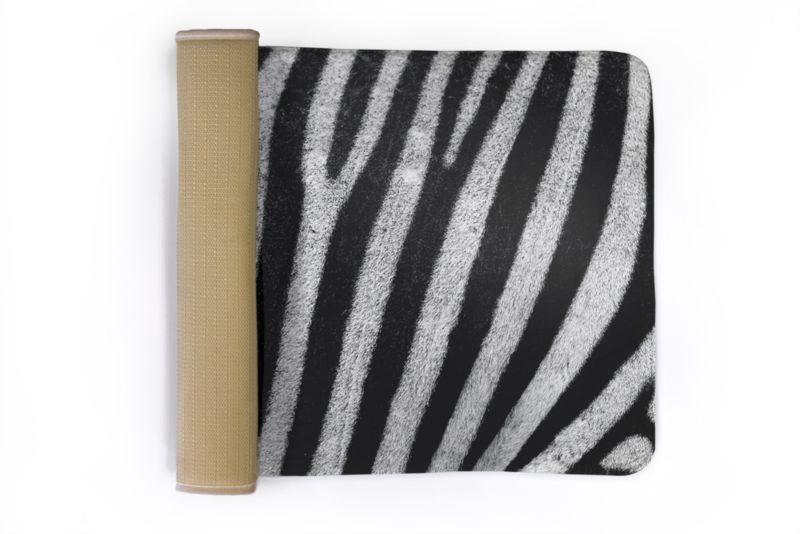 Blødt og skridsikkert soveværelsesgulvtæppe Tulup 75x45 cm Zebra – 1 stk.