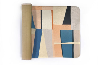 Soveværelsesmåtte Tulup 90x60 cm Abstrakt komposition Blød og skridsikker 1 stk.