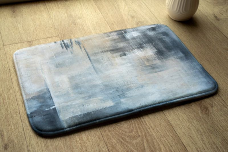 Soveværelsesmåtte Tulup 90x60 cm Abstrakt motiv Blød og skridsikker 1 stk.