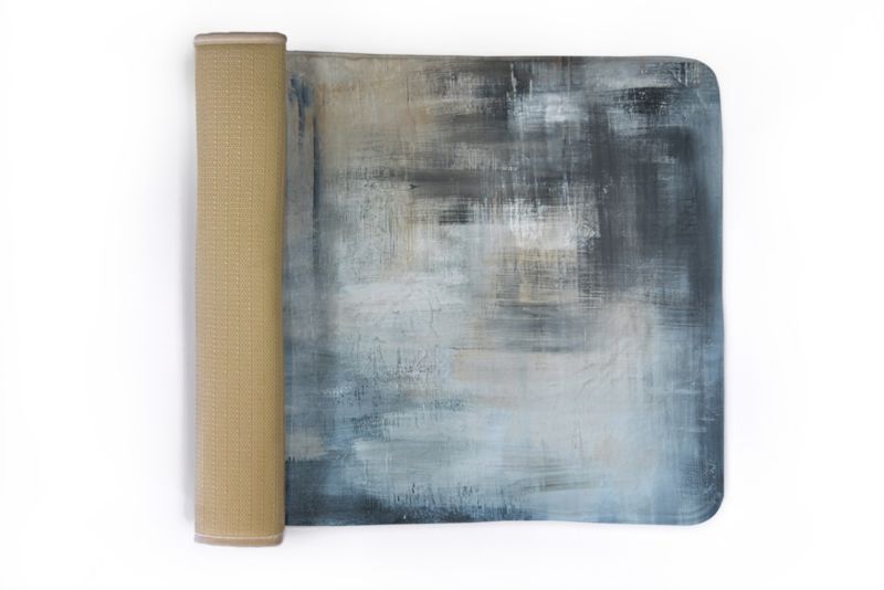 Soveværelsesmåtte Tulup 90x60 cm Abstrakt motiv Blød og skridsikker 1 stk.