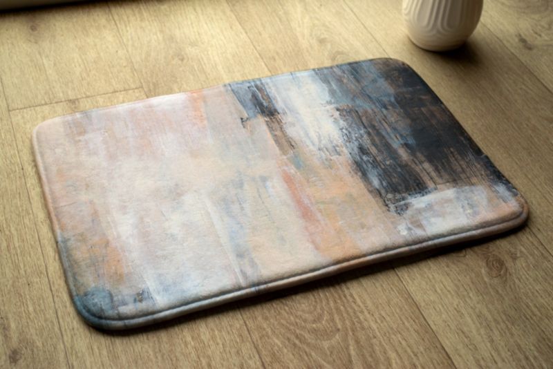 Soveværelsesmåtte Tulup 90x60 cm Abstrakt motiv Blød og skridsikker 1 stk.