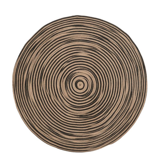 GoodHome tæppe 150 cm beige / sort