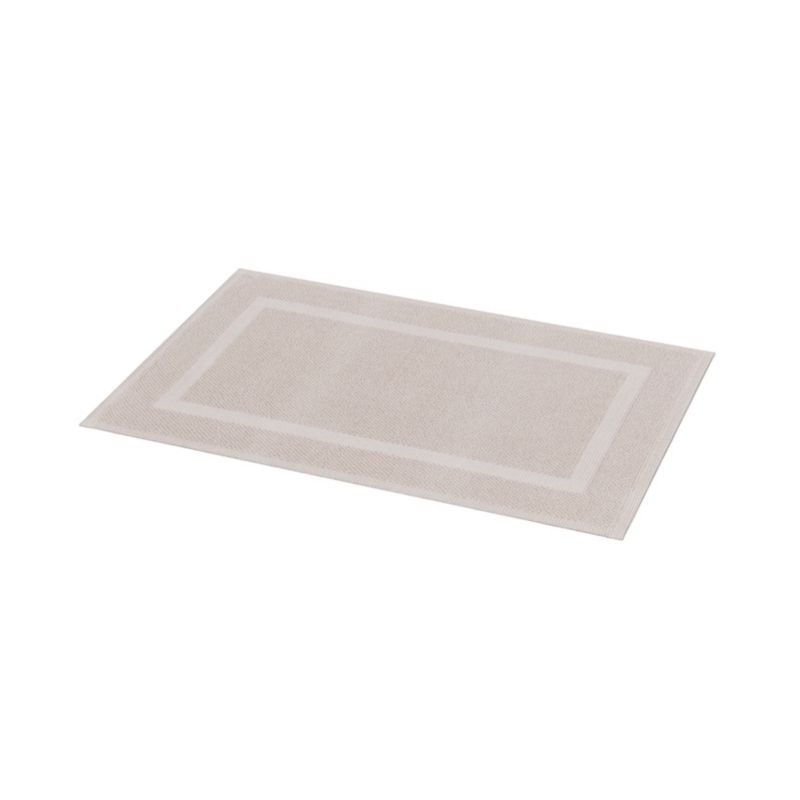 Badeværelsesmåtte 50 x 80 cm Stengrå Bomuld