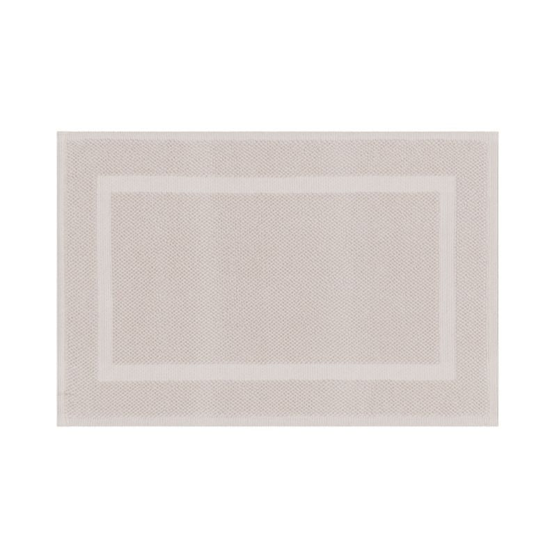 Badeværelsesmåtte 50 x 80 cm Stengrå Bomuld