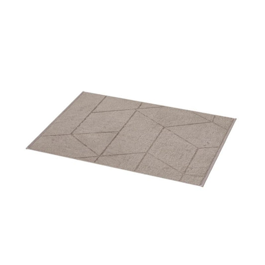 GoodHome Drina badeværelsesmåtte 50 x 70 cm taupe