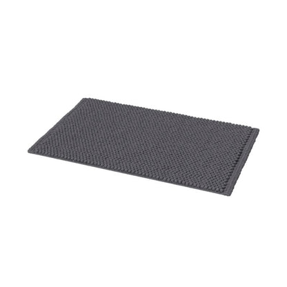 Bademåtte 50 x 80 cm Sort Antiskrid Polyester/Bomuld