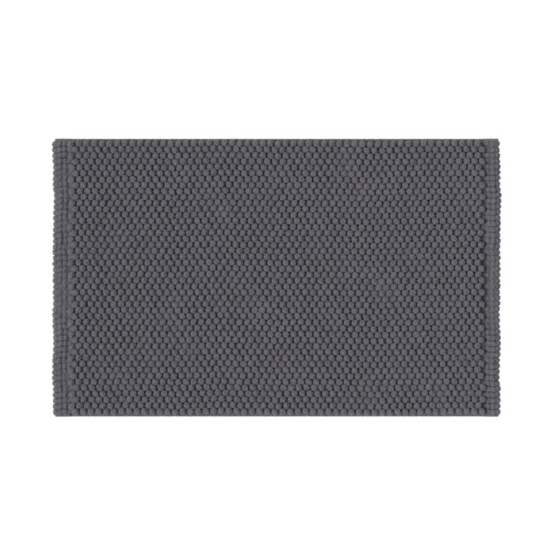 Bademåtte 50 x 80 cm Sort Antiskrid Polyester/Bomuld