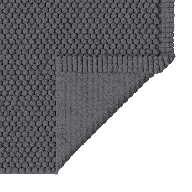 Bademåtte 50 x 80 cm Sort Antiskrid Polyester/Bomuld