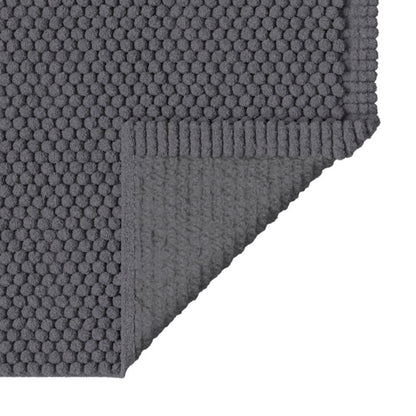 Bademåtte 50 x 80 cm Sort Antiskrid Polyester/Bomuld