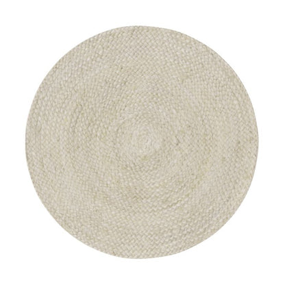 Rundt Bademåtte 70 cm Naturfarvet Jute Skridsikker