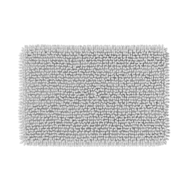 Bademåtte 50 x 80 cm Hvid Antiskrid Polyester