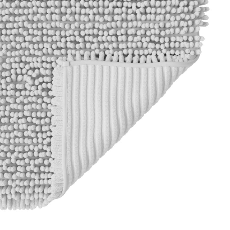 Bademåtte 50 x 80 cm Hvid Antiskrid Polyester