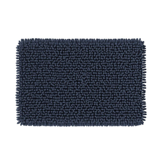 GoodHome Graphene badeværelsesmåtte 50 x 80 cm i marineblå
