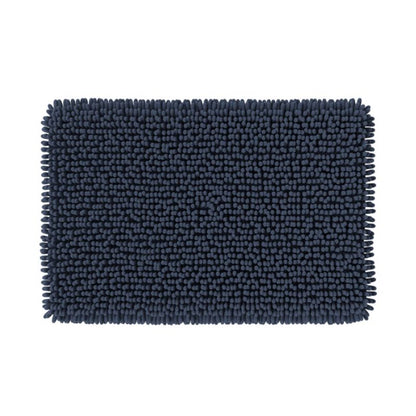 Bademåtte 50 x 80 cm Marineblå Antiskrid Rektangulær