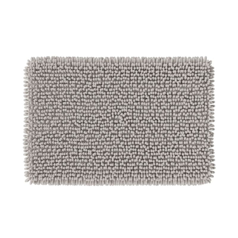 Bademåtte 50 x 80 cm Grå Steneffekt Antiskrid Polyester
