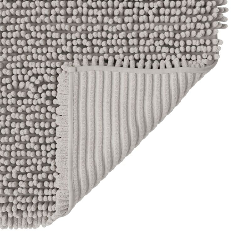 Bademåtte 50 x 80 cm Grå Steneffekt Antiskrid Polyester