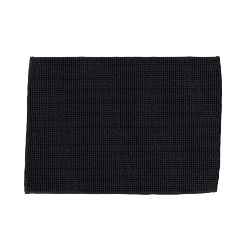 GoodHome Kina badeværelsesmåtte 50 x 70 cm mat-sort