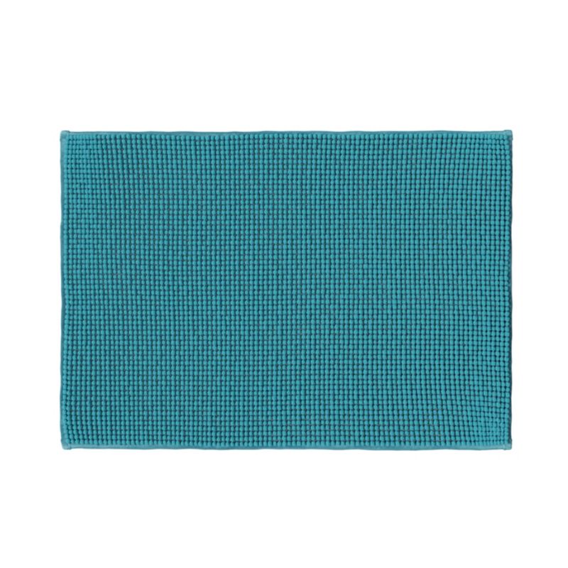 Bademåtte 50 x 70 cm Blå Antiskrid