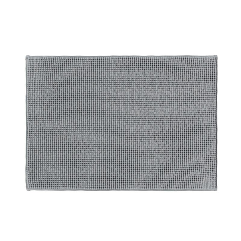 Bademåtte 50 x 70 cm Grå Antiskrid Polyester