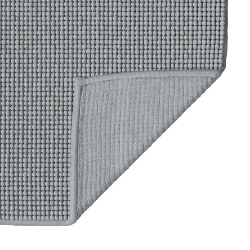 Bademåtte 50 x 70 cm Grå Antiskrid Polyester