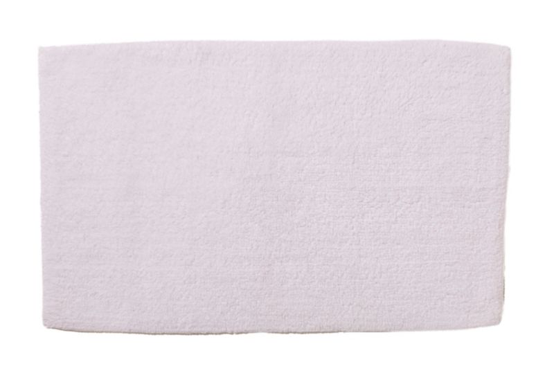 Badeværelsesmåtte 50 x 80 cm Hvid Antiskrid Bomuld
