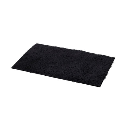 Bademåtte 50 x 80 cm Sort Mikrofiber Skridsikker