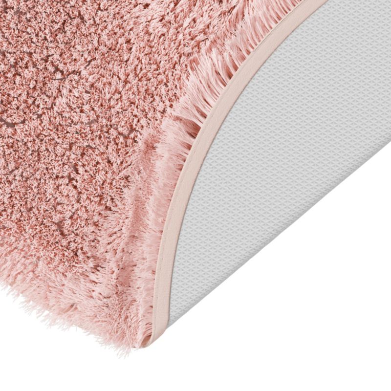 GoodHome Sedna rundt badeværelsesmåtte 70 cm i pudderrosa