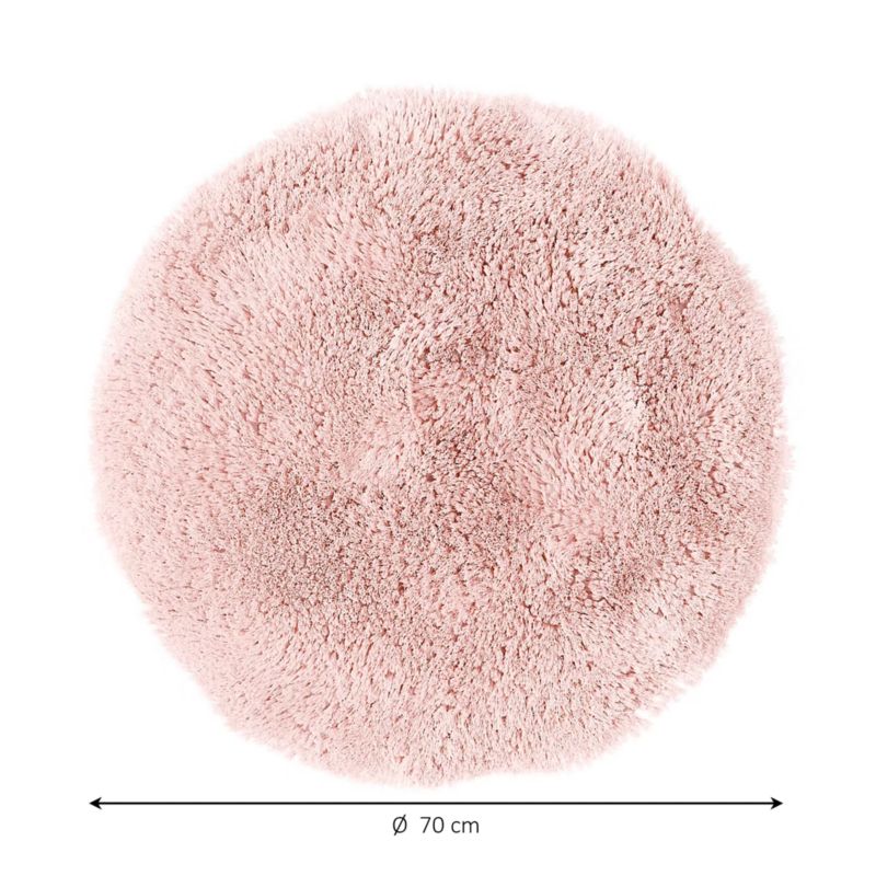 Bademåtte Sedna Rund 70 cm Pudret Rosa Skridsikker