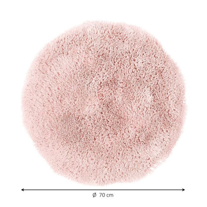 Bademåtte Sedna Rund 70 cm Pudret Rosa Skridsikker