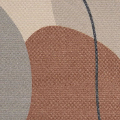Bomuldsmåtte med Frynser Geometrisk Mønster 50x80 cm Beige