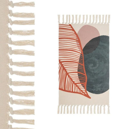 Dekorativt Tæppe Scandi Blade 50x80 cm Beige
