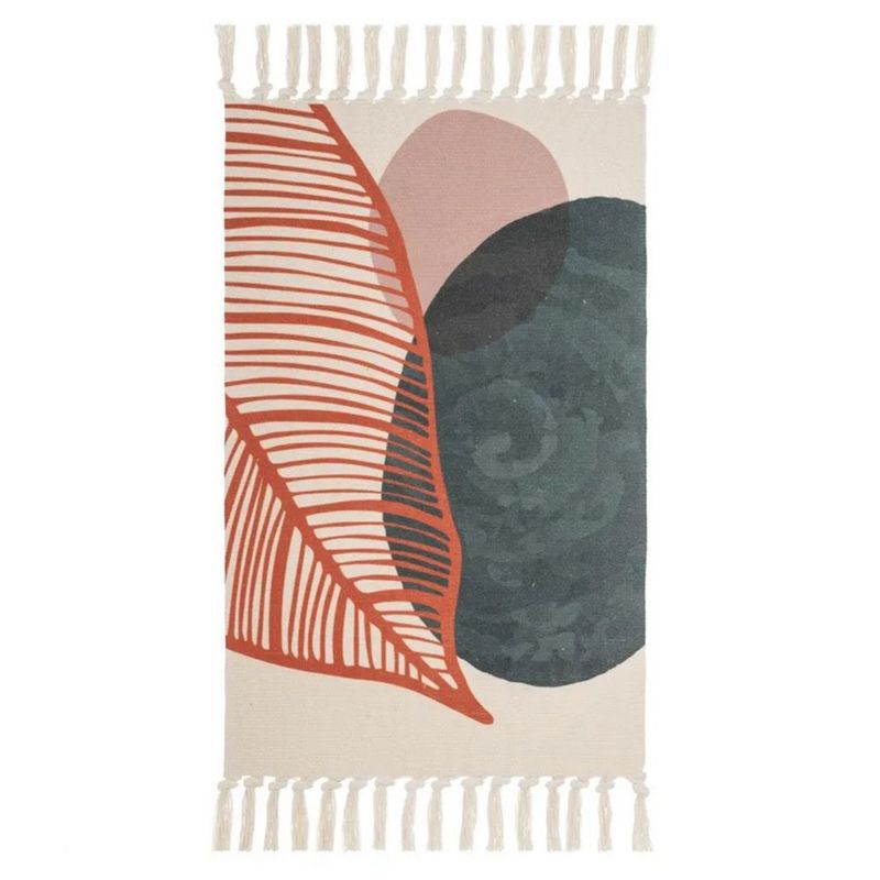 Dekorativt Tæppe Scandi Blade 50x80 cm Beige