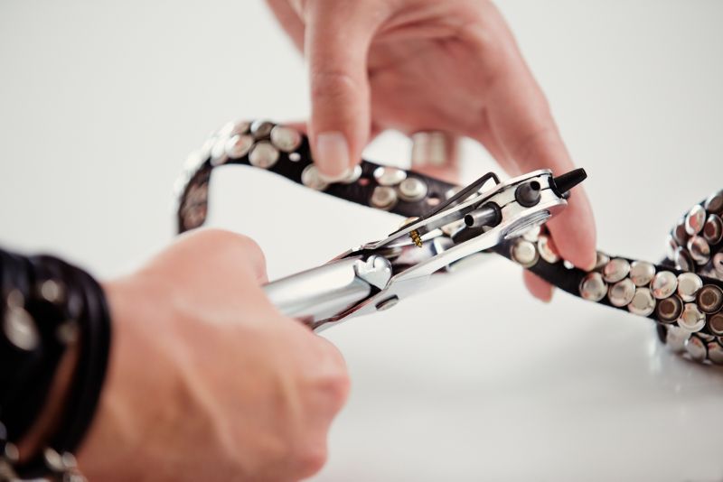 Læderhullemaskine Rapid RP03 med drejelig hoved