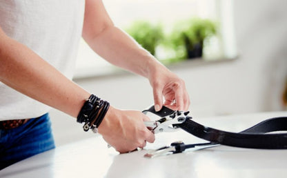 Læderhullemaskine Rapid RP03 med drejelig hoved